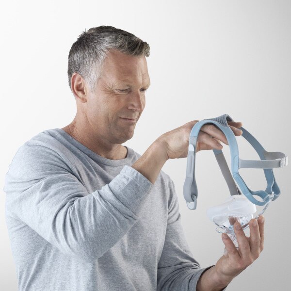 Man Adjusting Vitera Mask